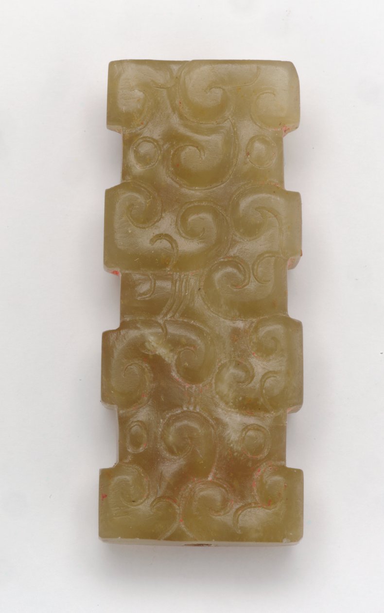 Rectangular pendant by Eastern Zhou Dynasty Chinese School