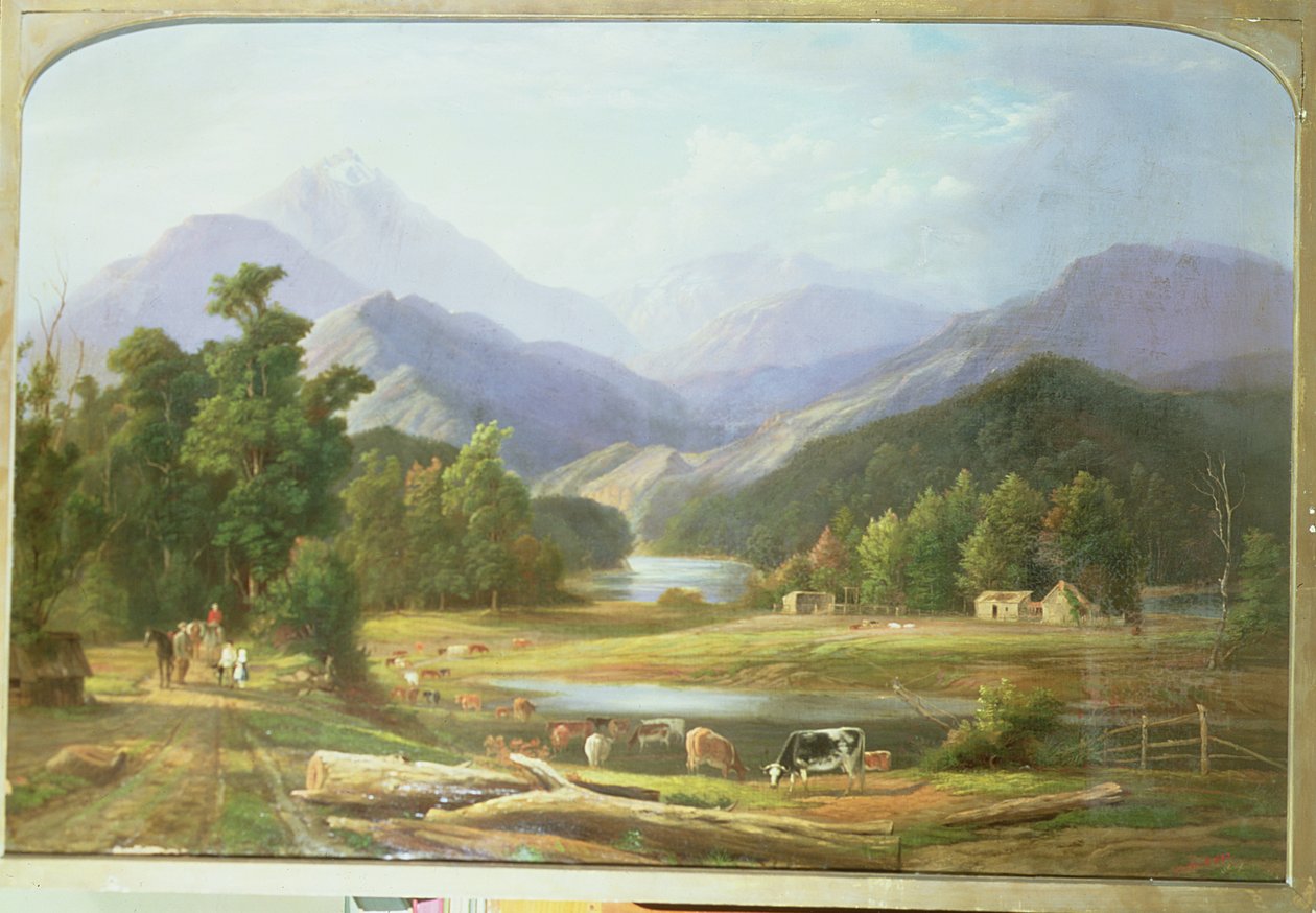 New Zealand Landscape, 1872 by Ebenezer Wake Cook