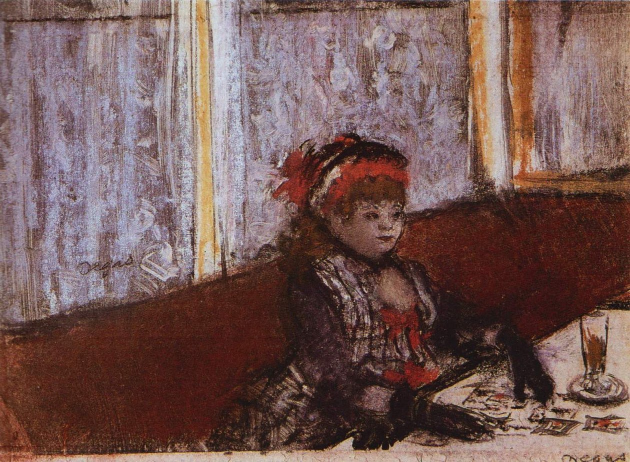 Woman in a Cafe by Edgar Degas