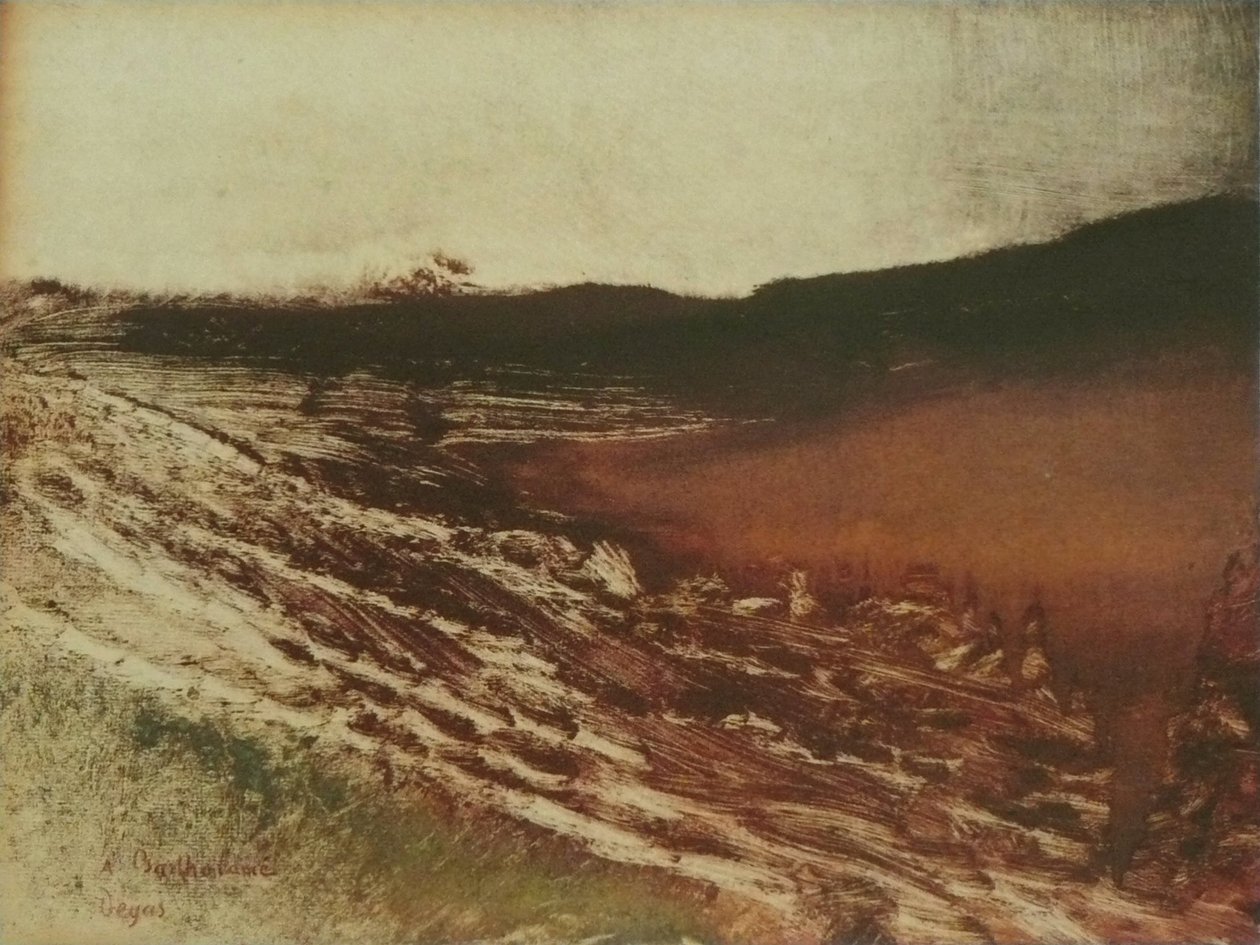 Landscape of Burgundy by Edgar Degas