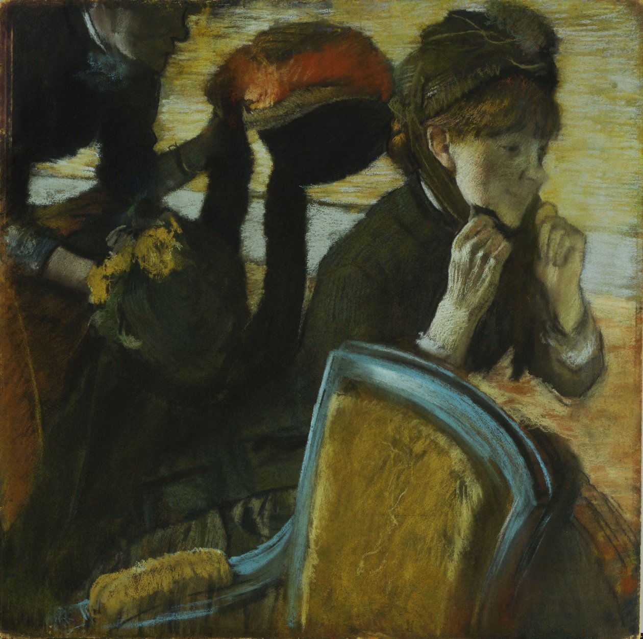 At the Milliners by Edgar Degas