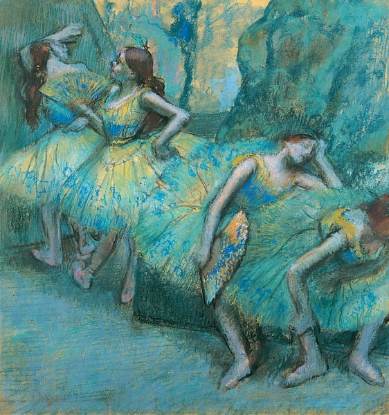 Ballet Dancers in the Wings by Edgar Degas
