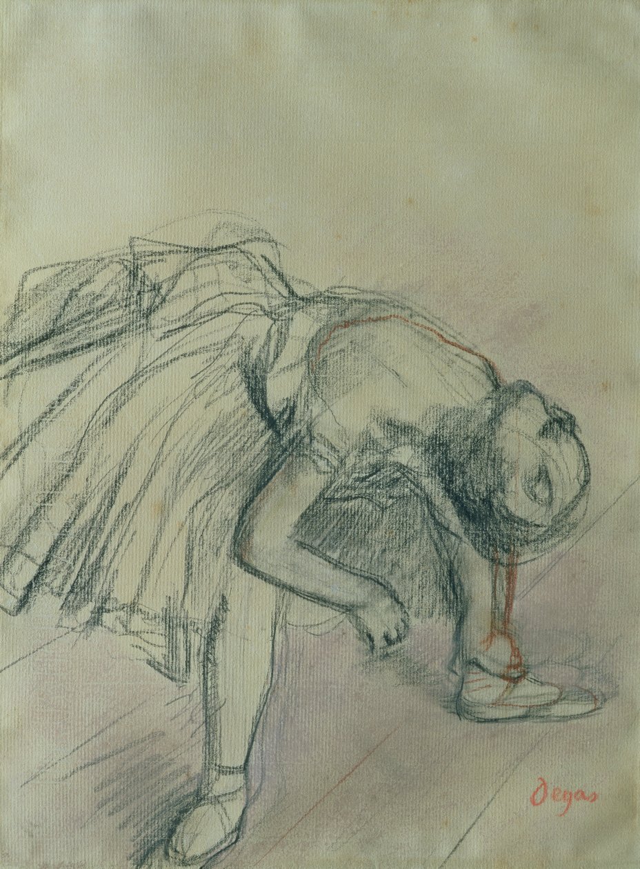 Dancer Fixing her Slipper by Edgar Degas