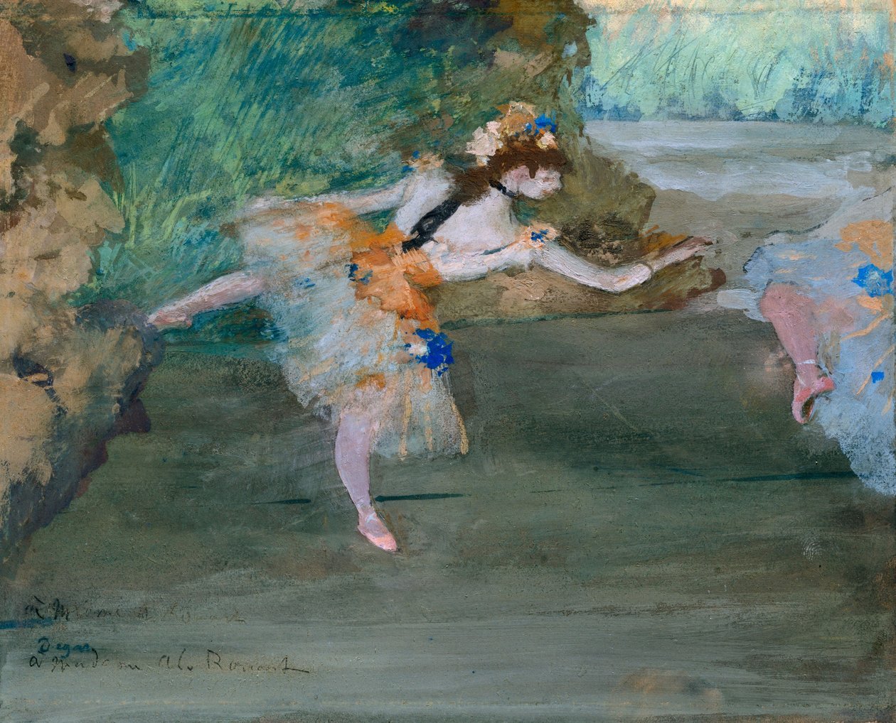 Dancer Onstage, c.1877 by Edgar Degas