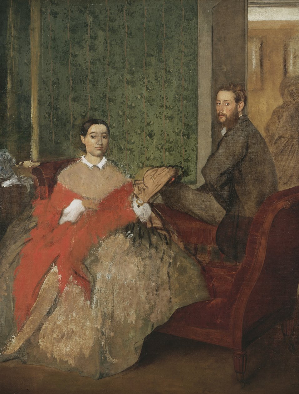 Edmondo and Thérèse Morbilli by Edgar Degas