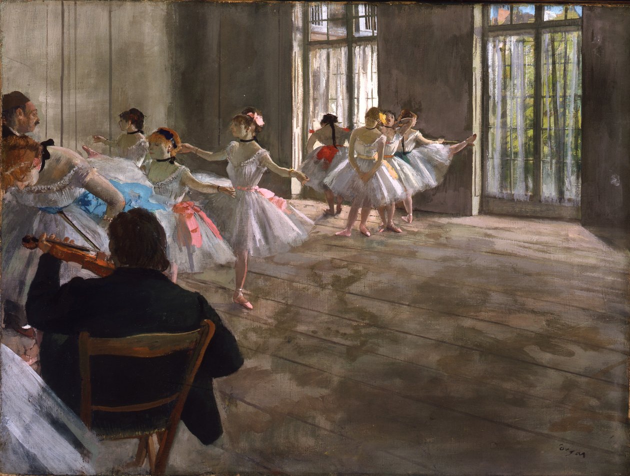 Rehearsal in the Foyer, c.1875 by Edgar Degas