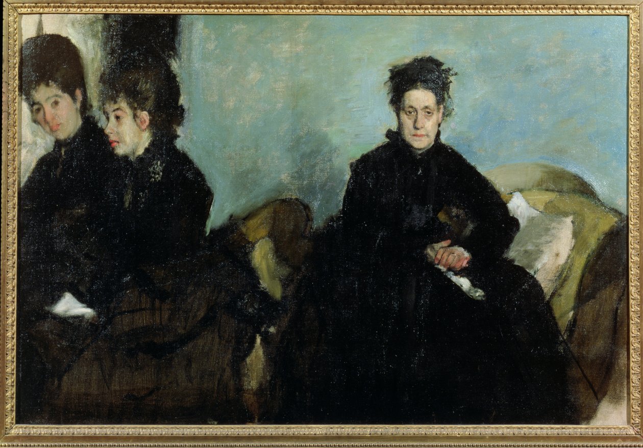 The Duchess de Montejasi and Her Daughters Elena and Camilla, 1876 by Edgar Degas