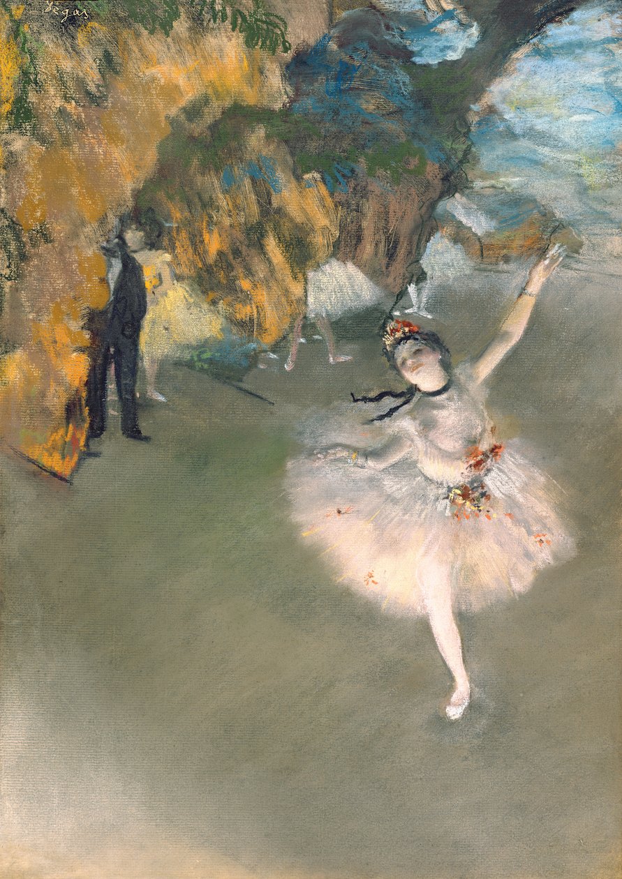 The Star, or Dancer on the stage by Edgar Degas