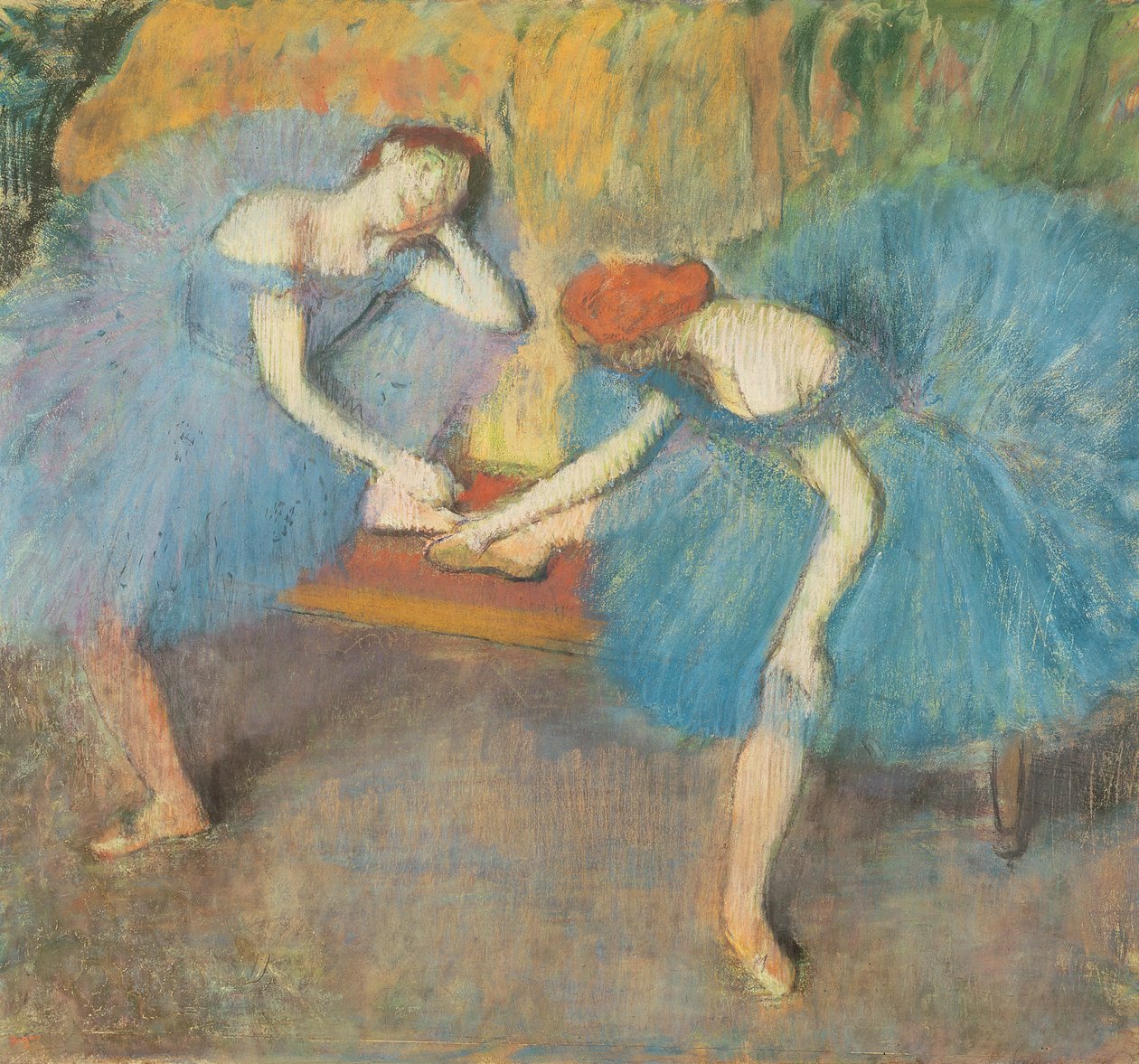 Two Dancers at Rest or, Dancers in Blue by Edgar Degas