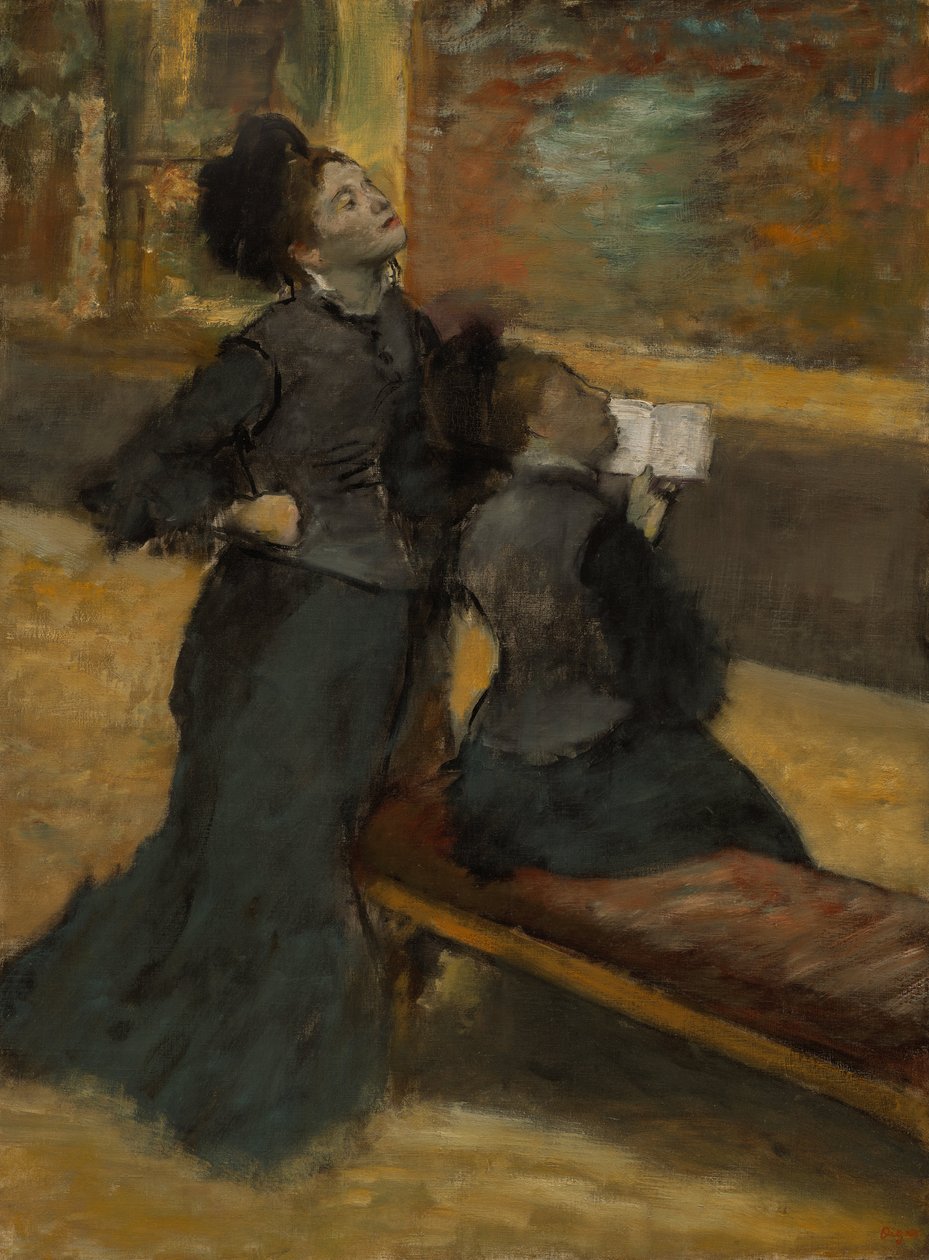 Visit to a Museum by Edgar Degas