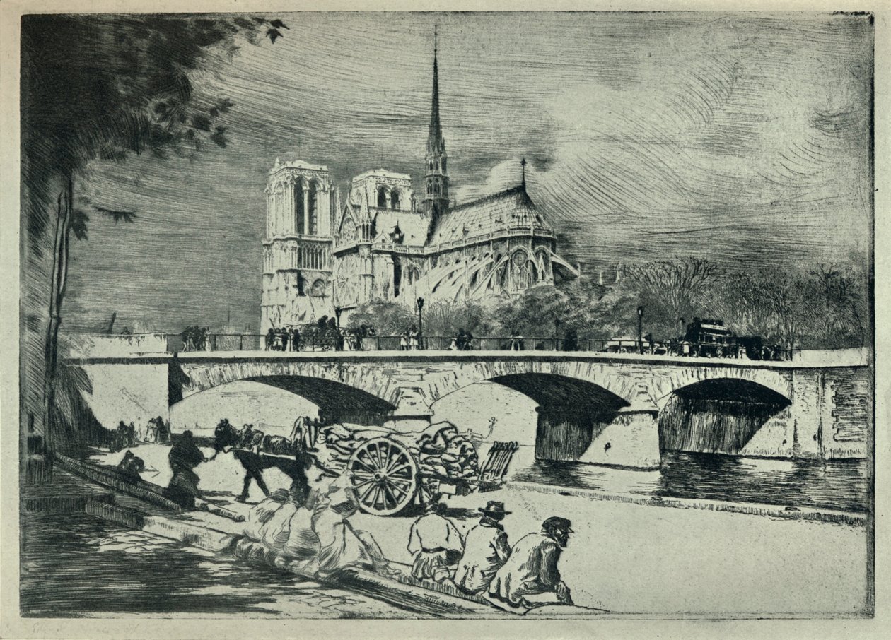The Apse of Notre Dame, 1915 by Edgar Chahine