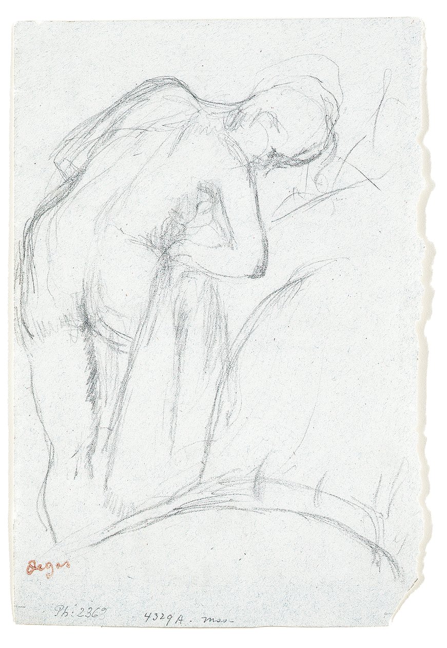 After the Bath by Edgar Degas