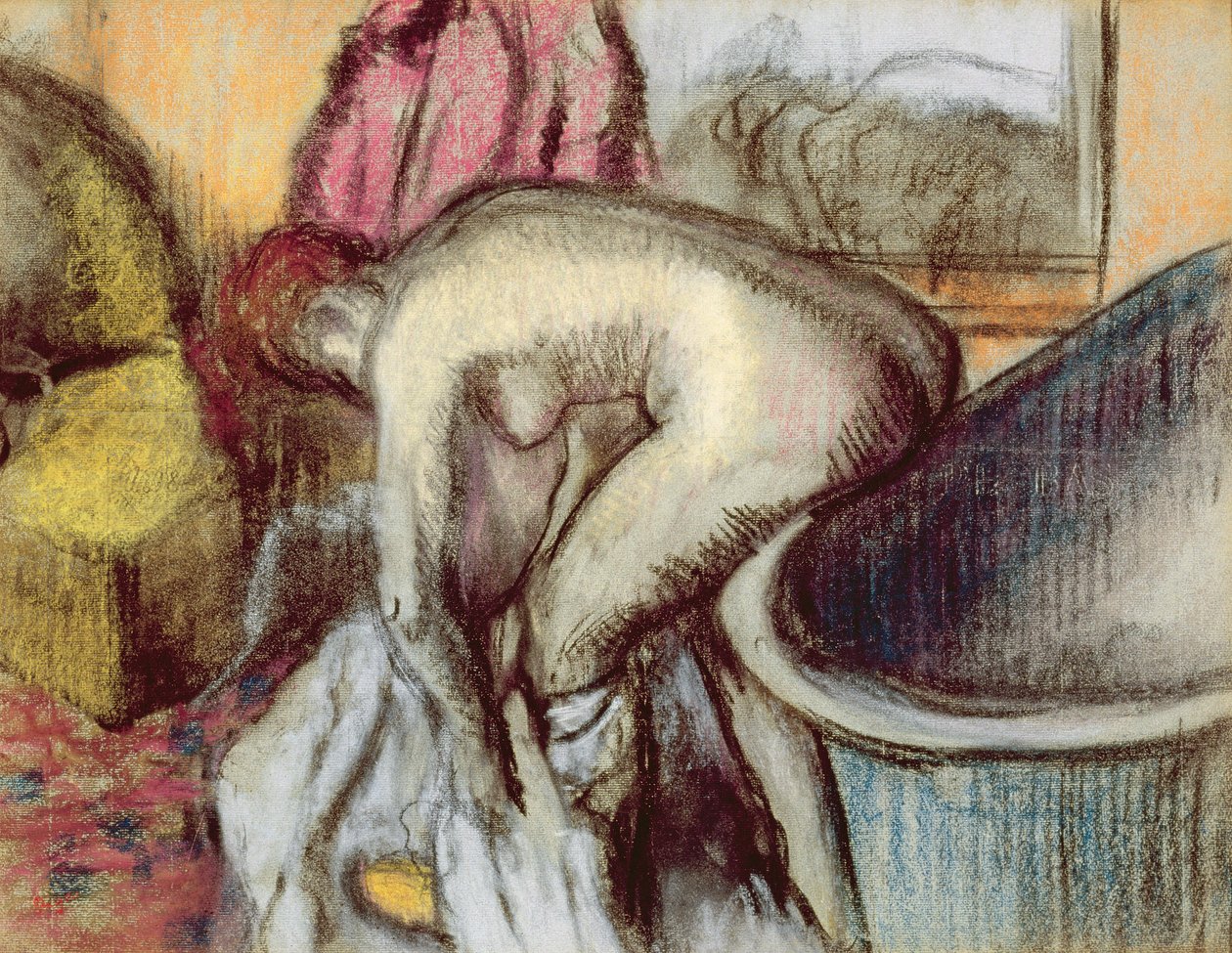 After the Bath by Edgar Degas