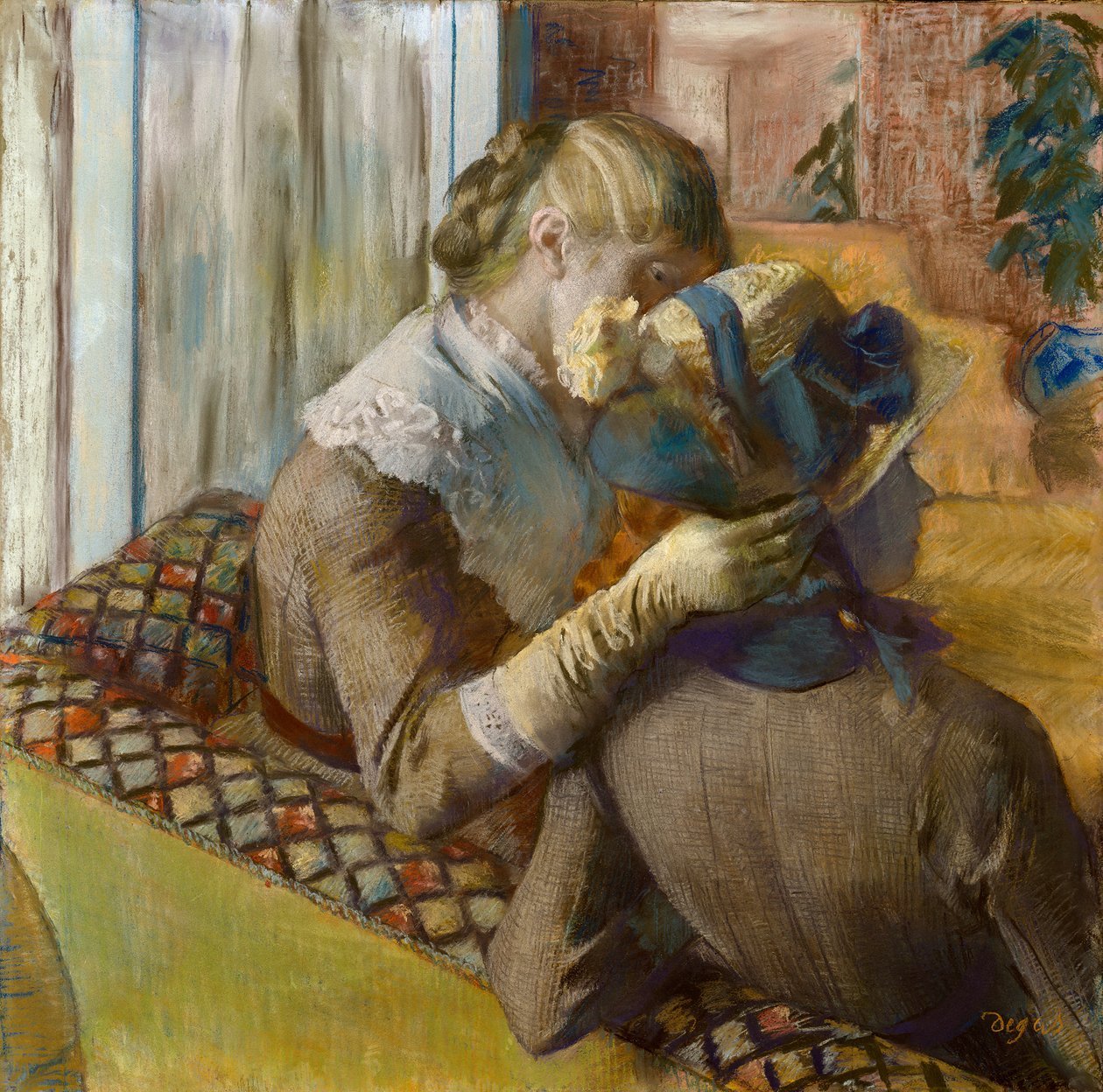 At the Milliners by Edgar Degas