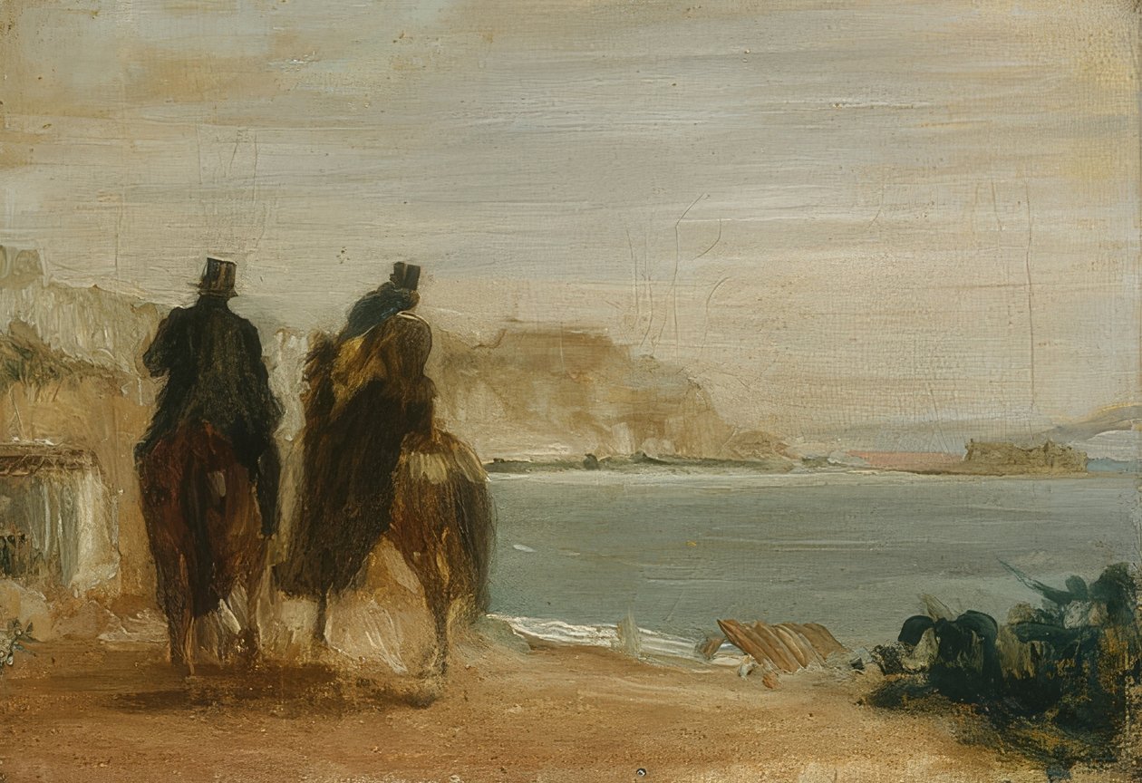 Ride by the Sea. Around 1860 by Edgar Degas