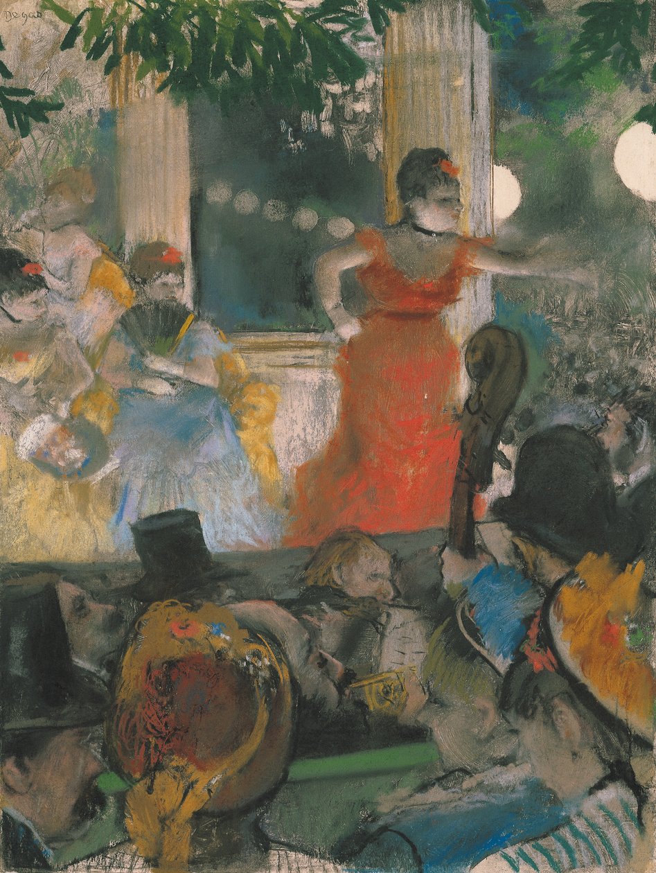 Cafe Concert at Les Ambassadeurs by Edgar Degas