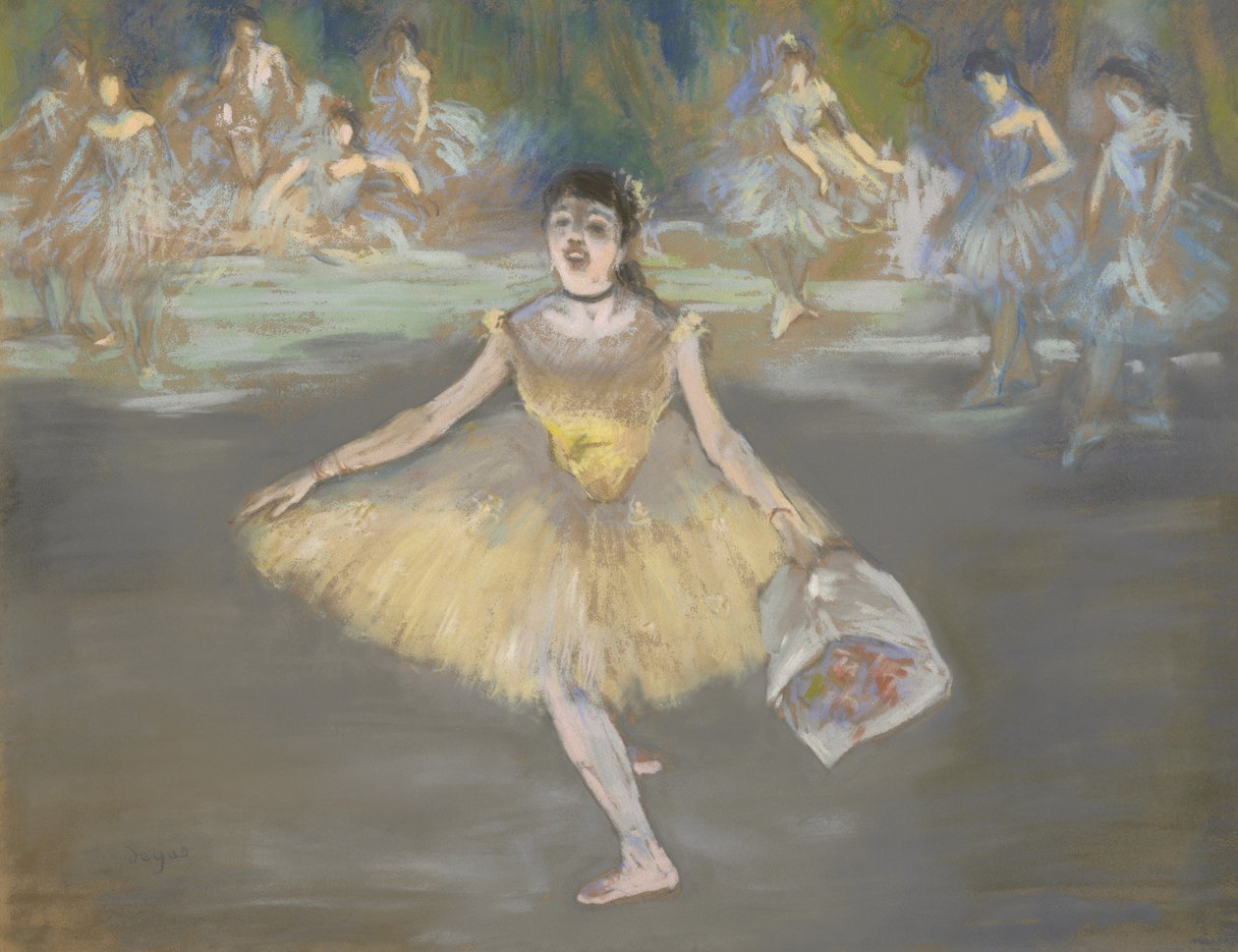 Dancer with a Bouquet by Edgar Degas