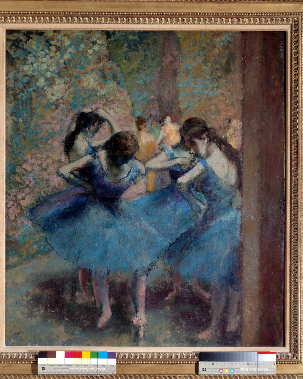 Dancers in Blue by Edgar Degas