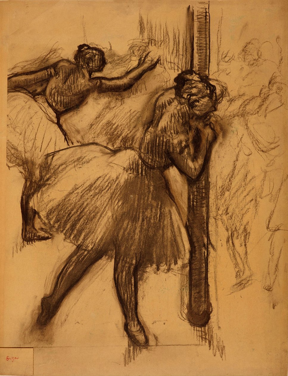 Dancer Leaning Against a Column by Edgar Degas