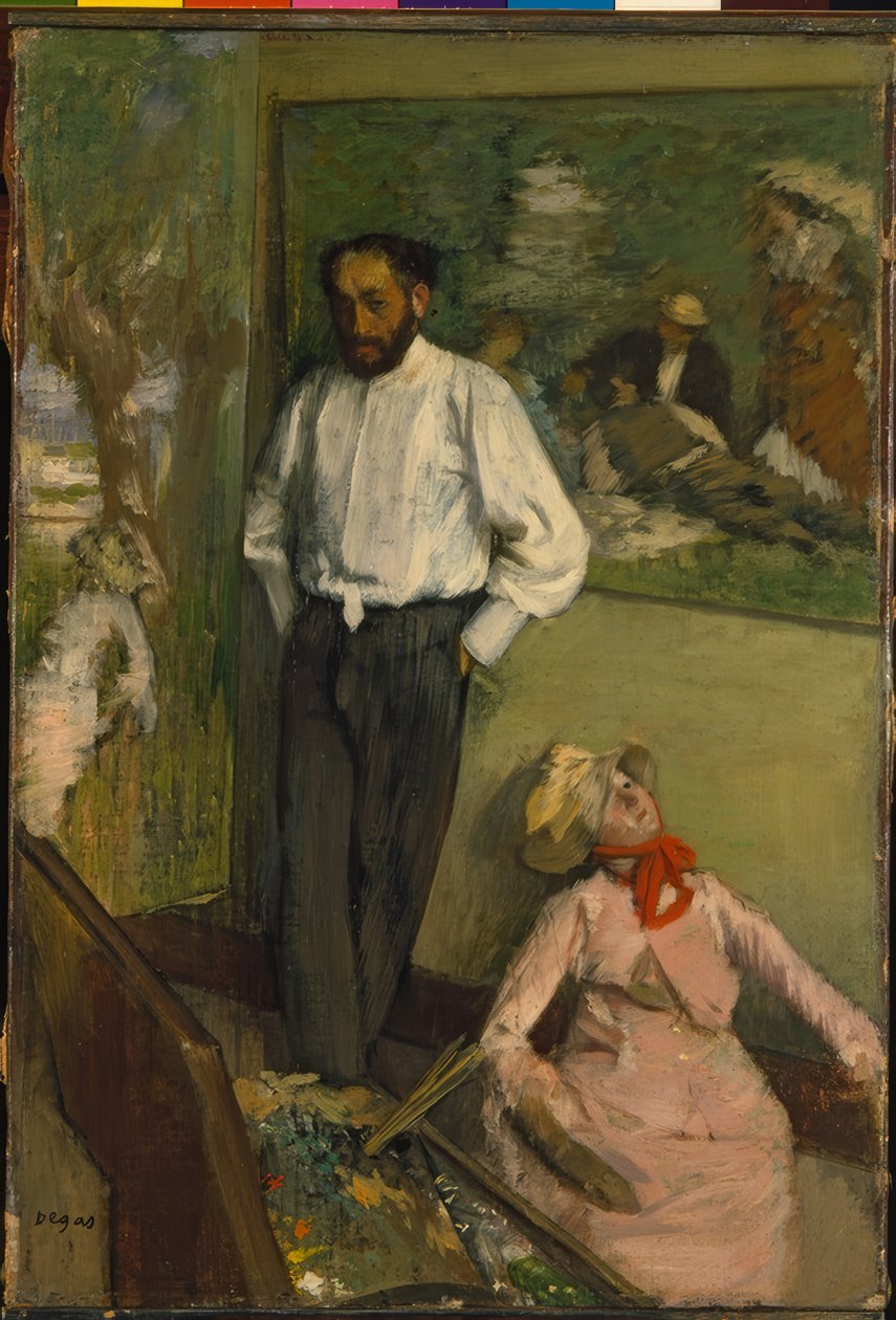 The Man and the Puppet by Edgar Degas