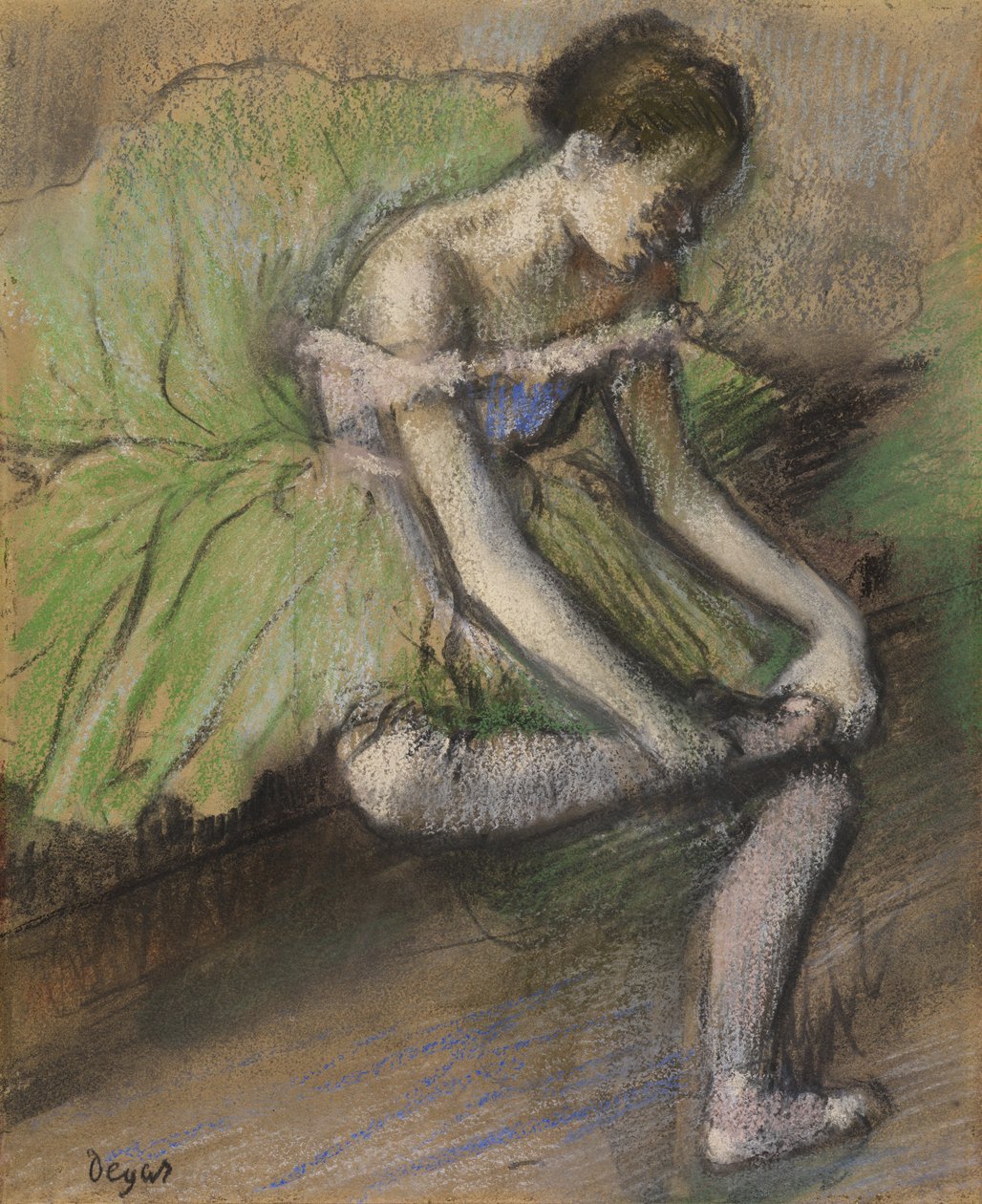 La Jupe Verte, c.1896 by Edgar Degas