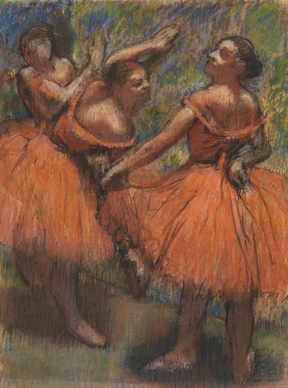 The Red Skirts by Edgar Degas