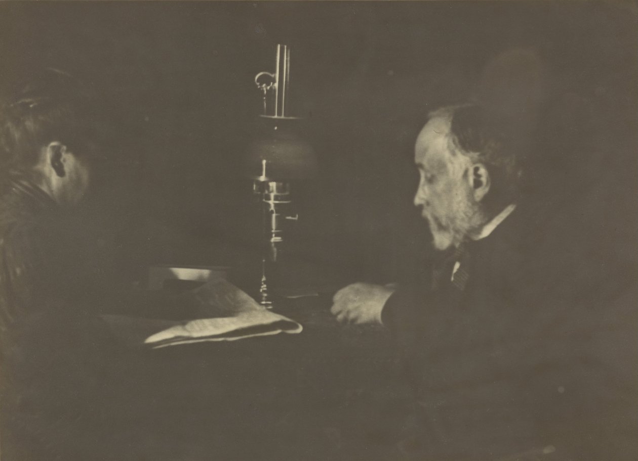 Louise Halévy Reading to Degas by Edgar Degas