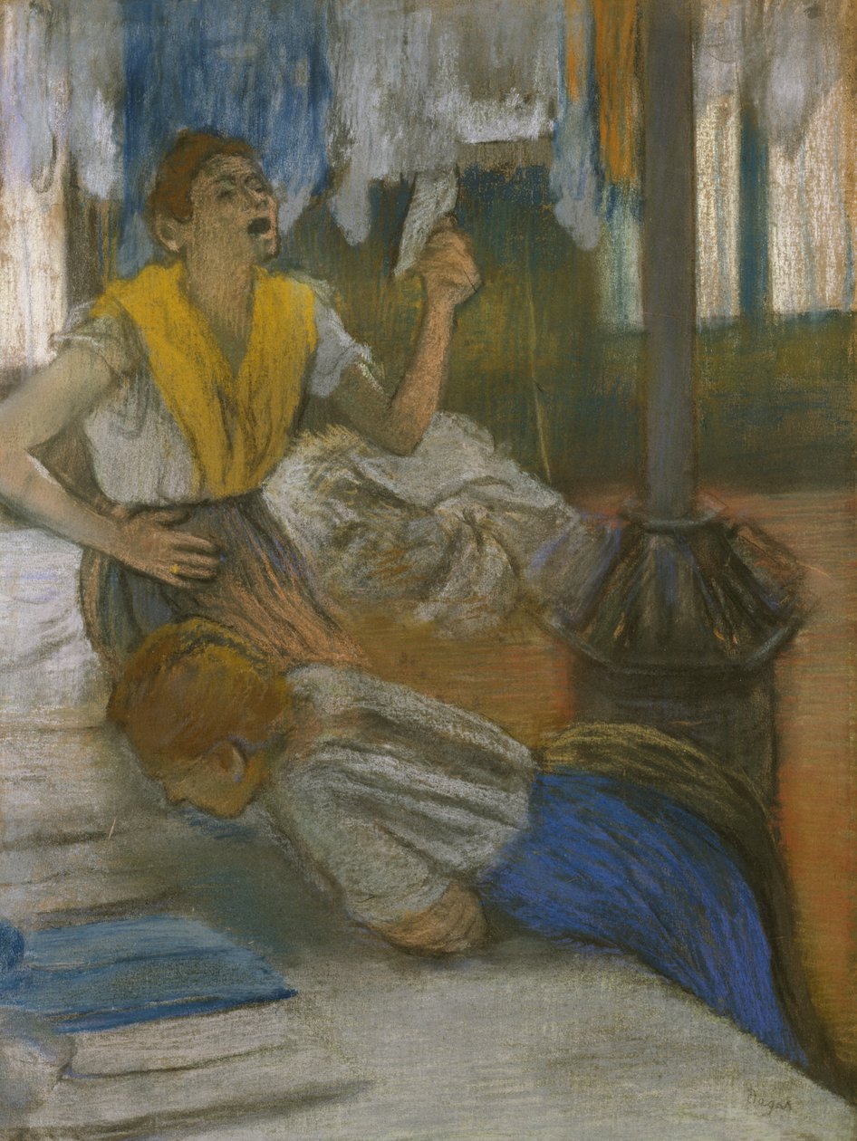 Reading a Letter by Edgar Degas