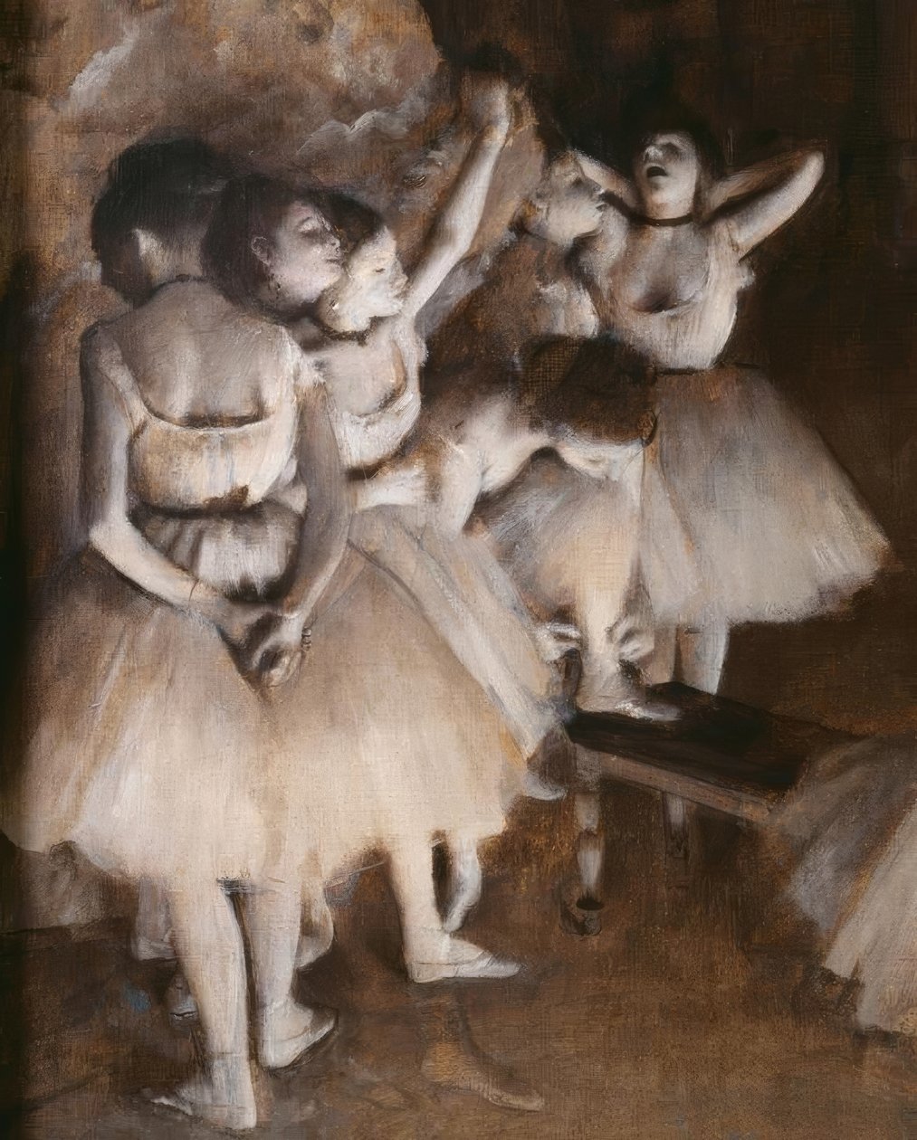 Rehearsal of a Ballet on Stage by Edgar Degas