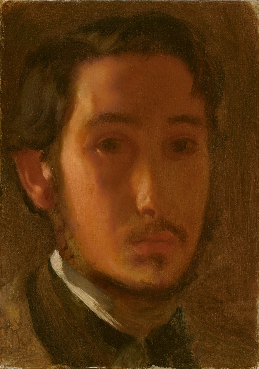 Self-Portrait with White Collar by Edgar Degas