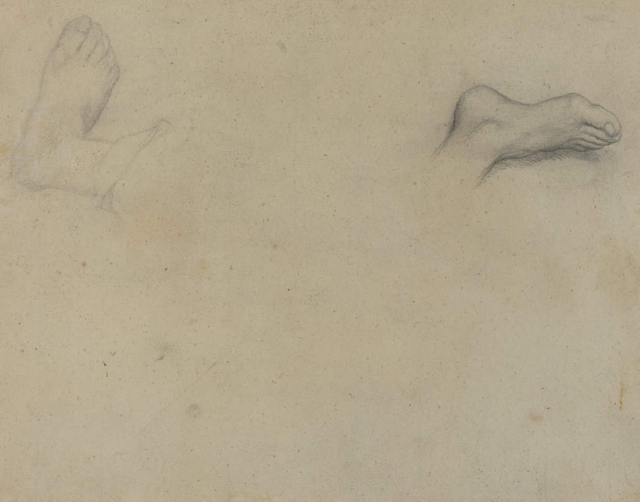 Studies of Feet [verso], 1855 by Edgar Degas