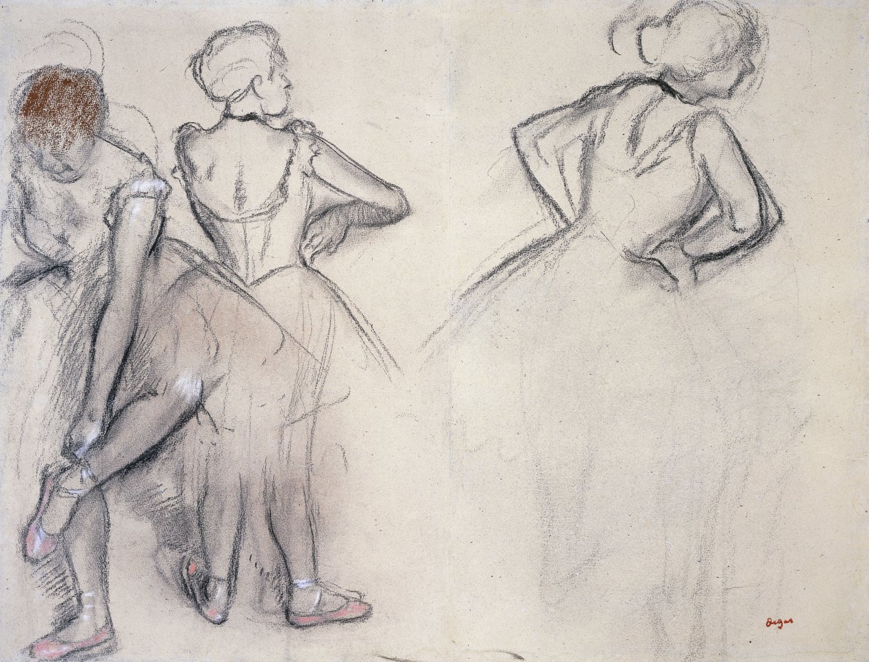Study of Dancers by Edgar Degas