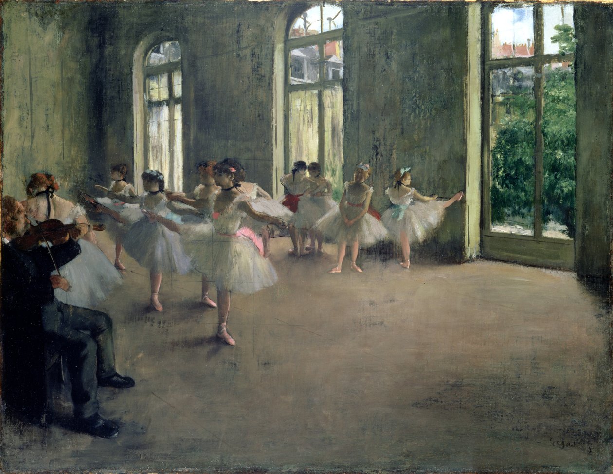 The Rehearsal, c.1873-78 by Edgar Degas