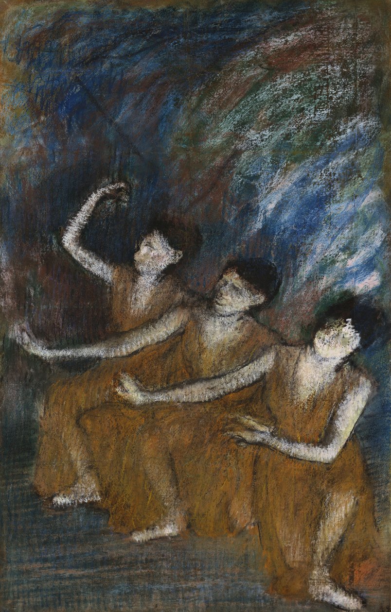 Three Dancers by Edgar Degas