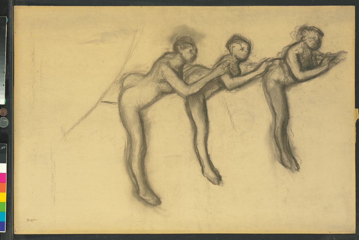 Three Dancers in Tights by Edgar Degas