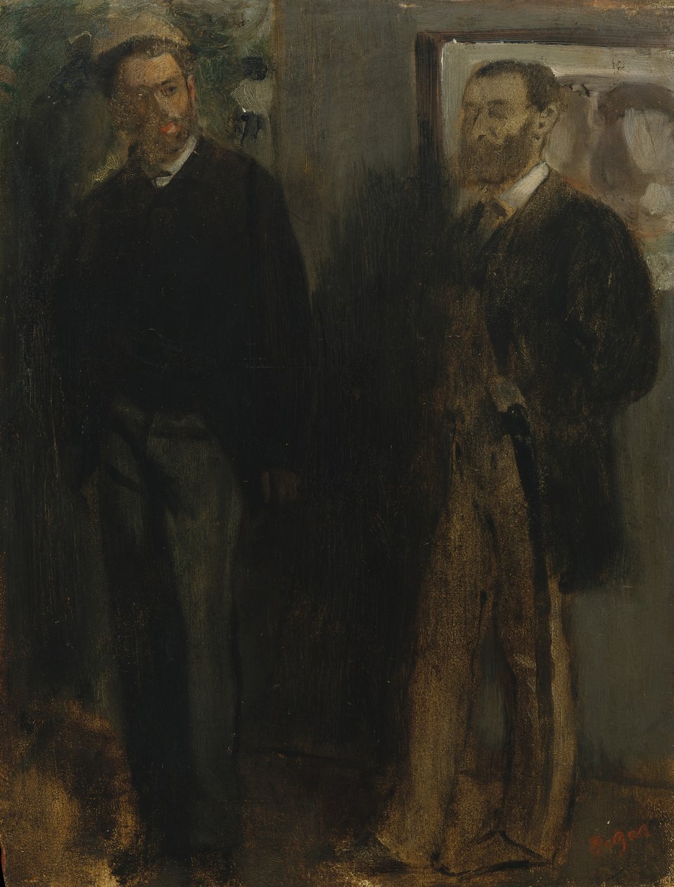 Two Men by Edgar Degas