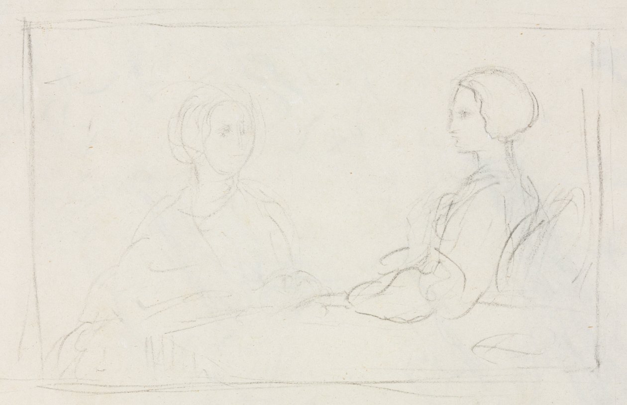 Two Seated Women (verso) by Edgar Degas