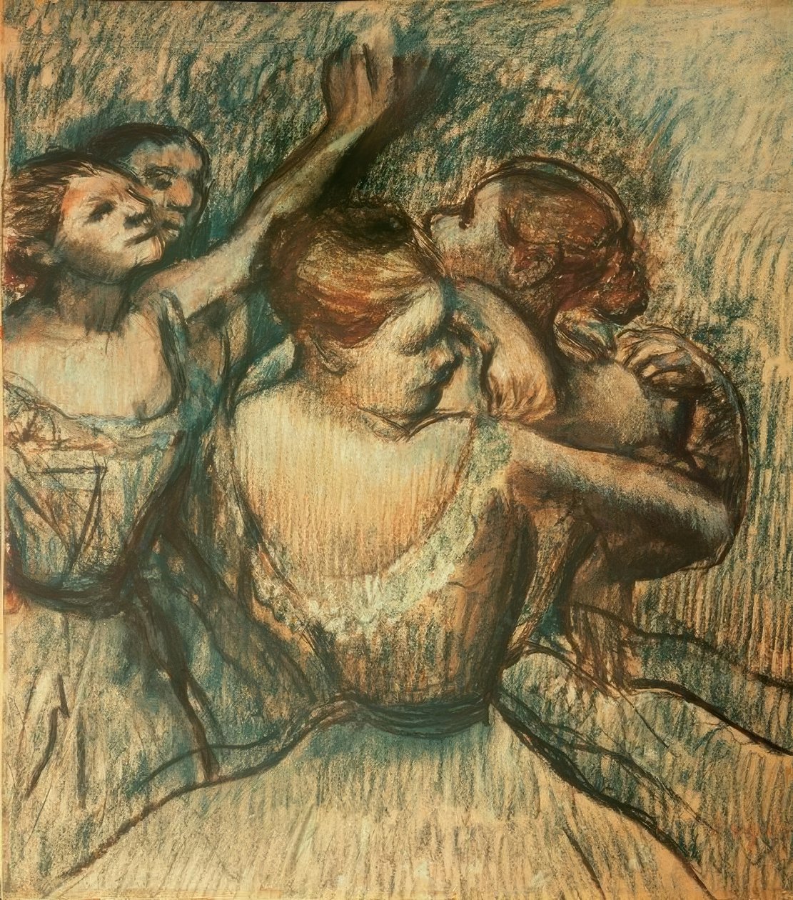 Four Dancers in Half-Figure by Edgar Degas