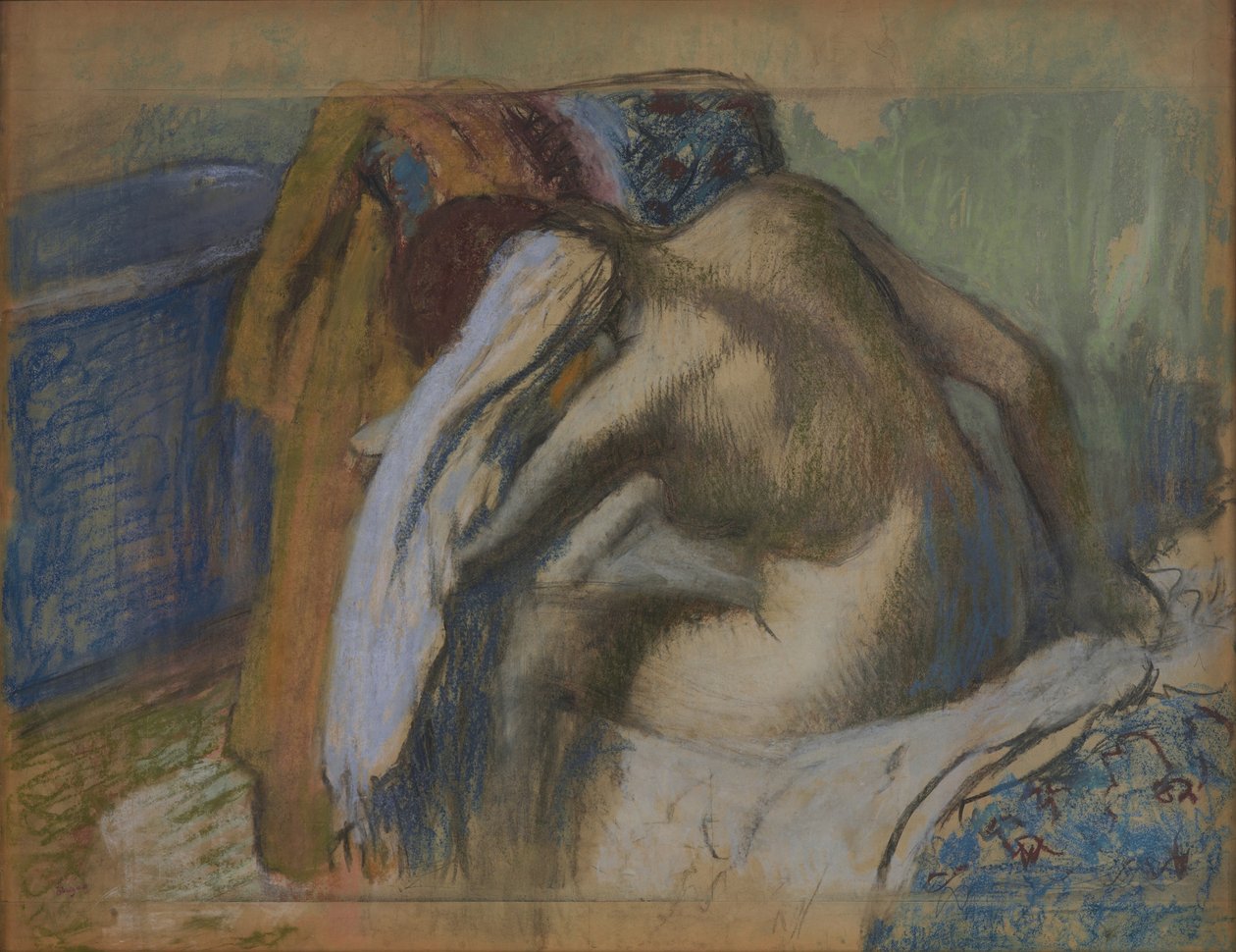 Woman Drying Her Hair After the Bath by Edgar Degas