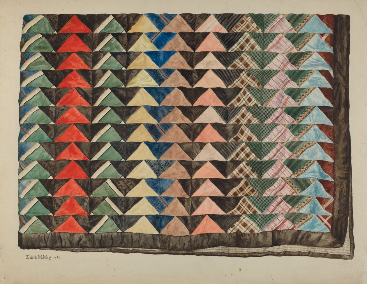 Patchwork Quilt by Edith Magnette