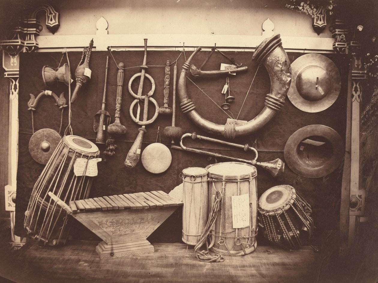 Still Life of Musical Instruments by Edmond Lebel