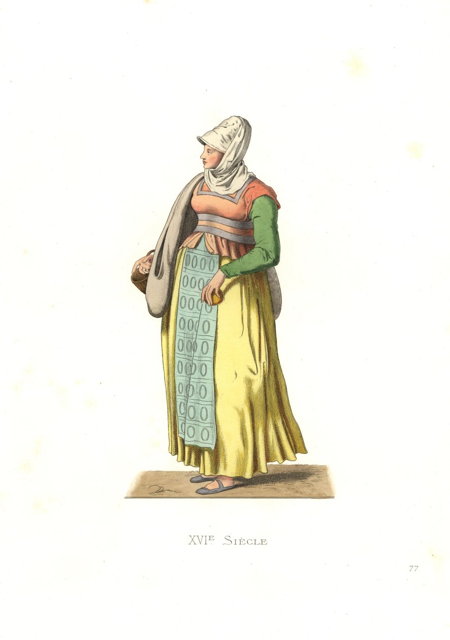 Peasant Woman of Portugal by Edmond Lechevallier Chevignard