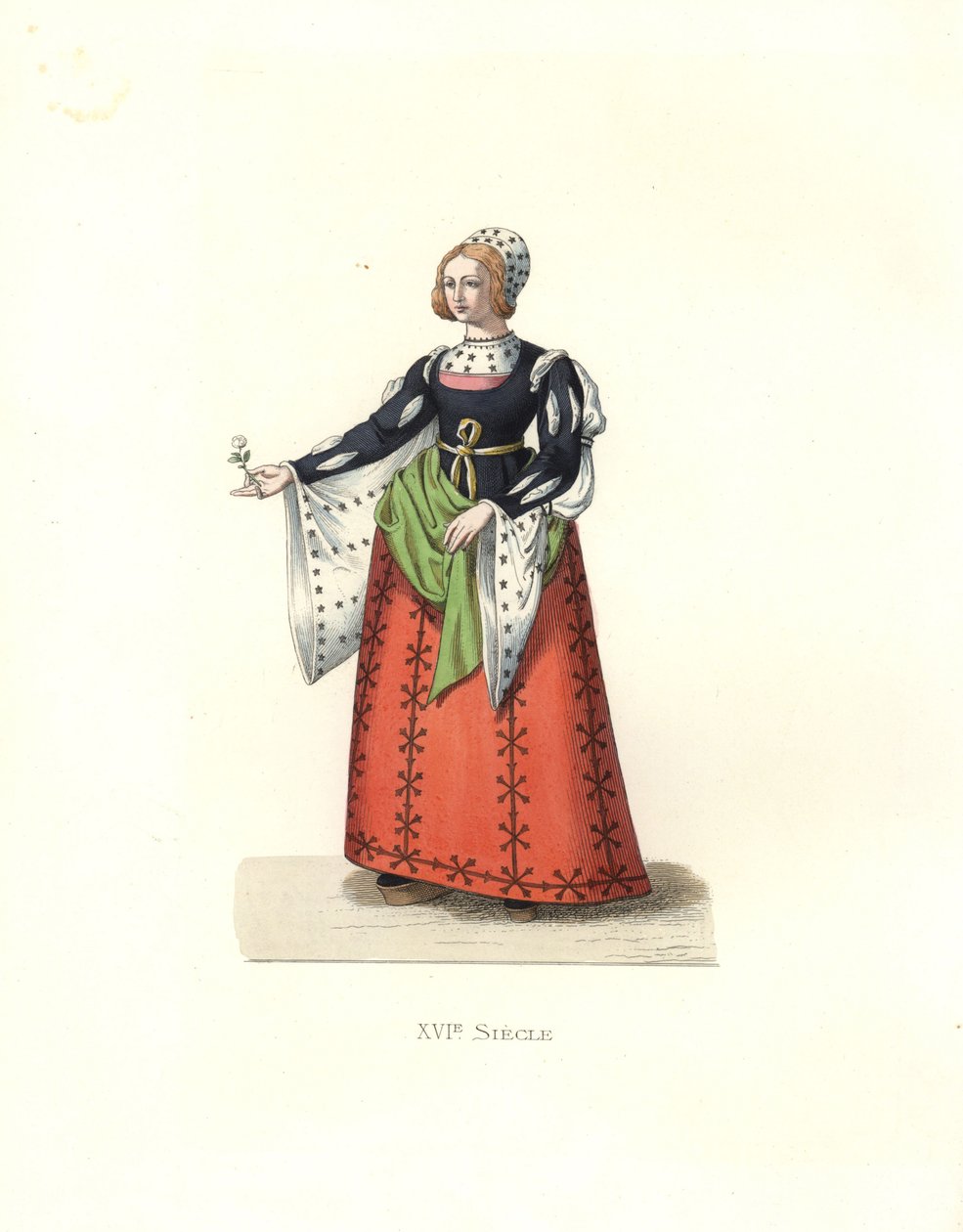 Woman from Castile, Spain by Edmond Lechevallier Chevignard
