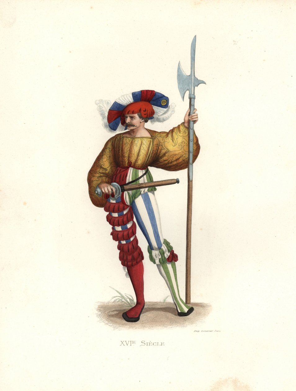 Halberdier by Edmond Lechevallier Chevignard