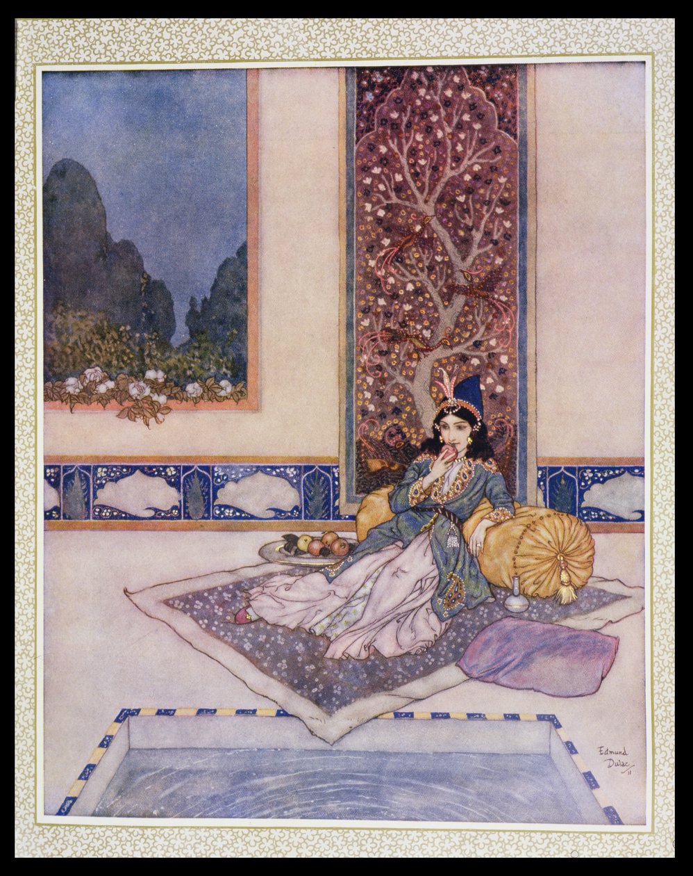 A Princess Eating Fruit by Edmund Dulac