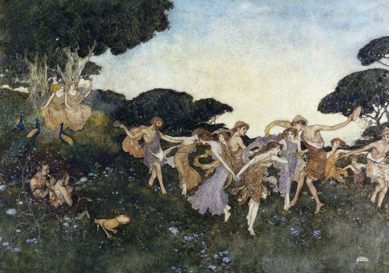 Scene from The Tempest by Edmund Dulac