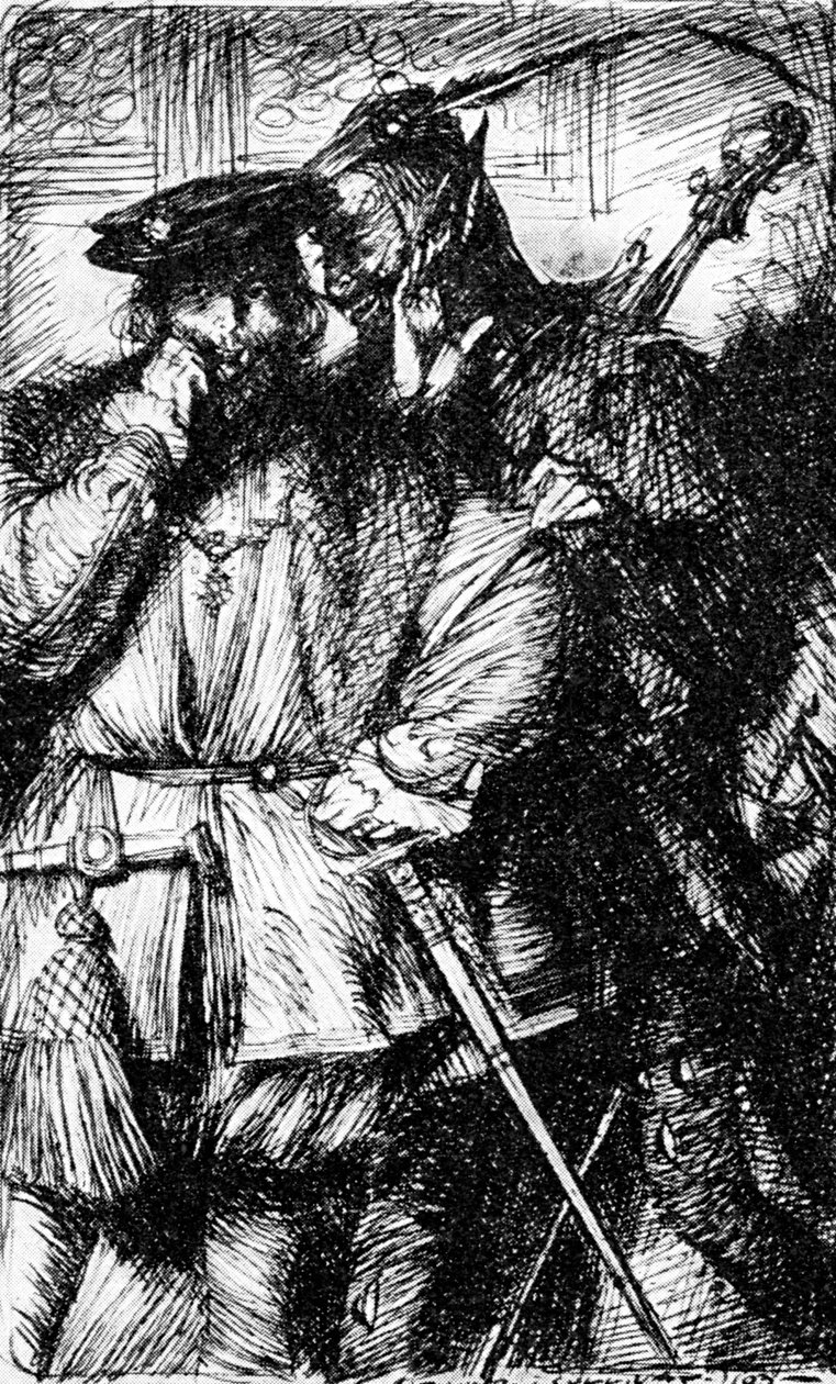 Mephistopheles and Faust by Edmund Joseph Sullivan