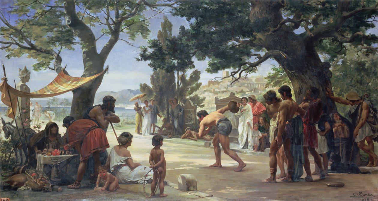 Throwing the Discus by Edouard Joseph Dantan