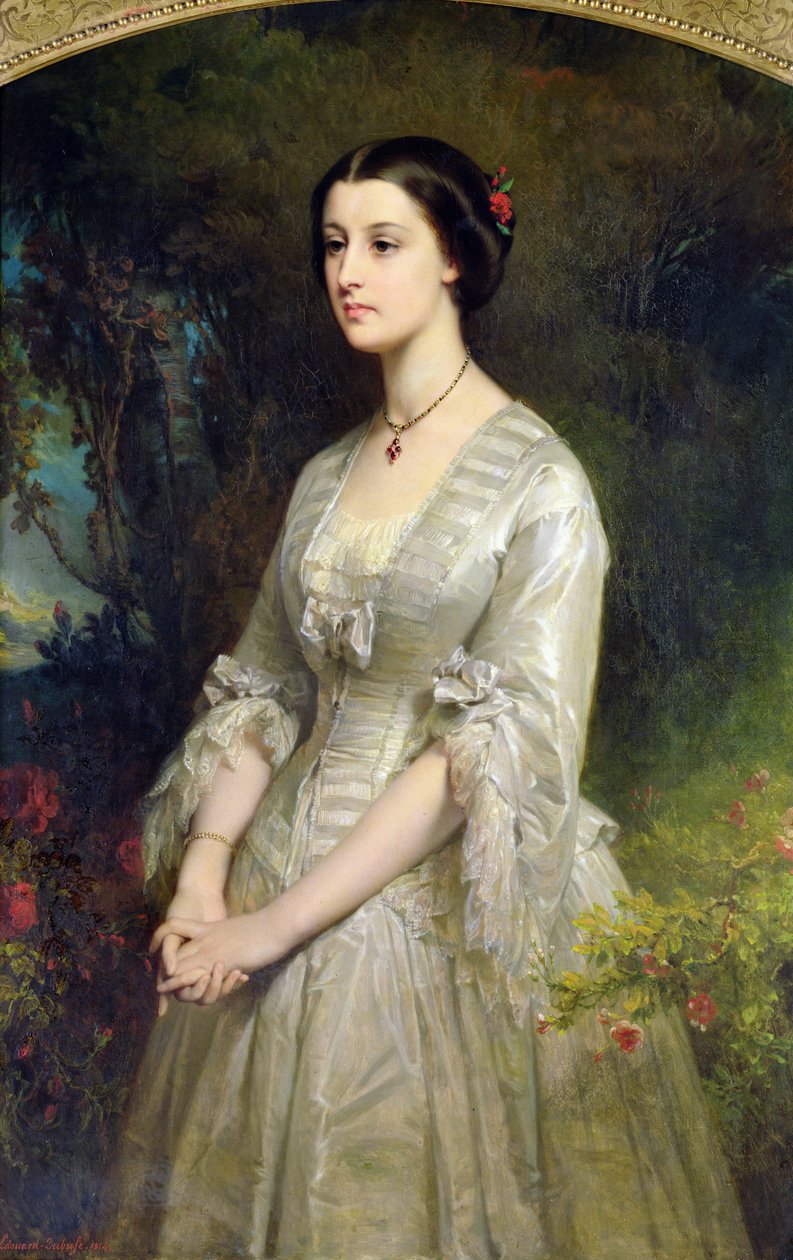 Portrait of Marie de Bonneval, Duchess of Cadore by Edouard Louis Dubufe