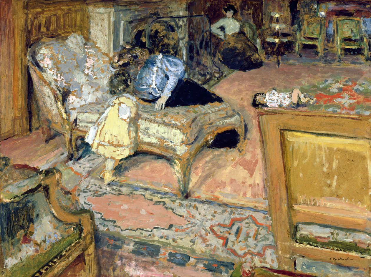 Confidence (The Bernheim Children in the Salon) by Edouard Vuillard